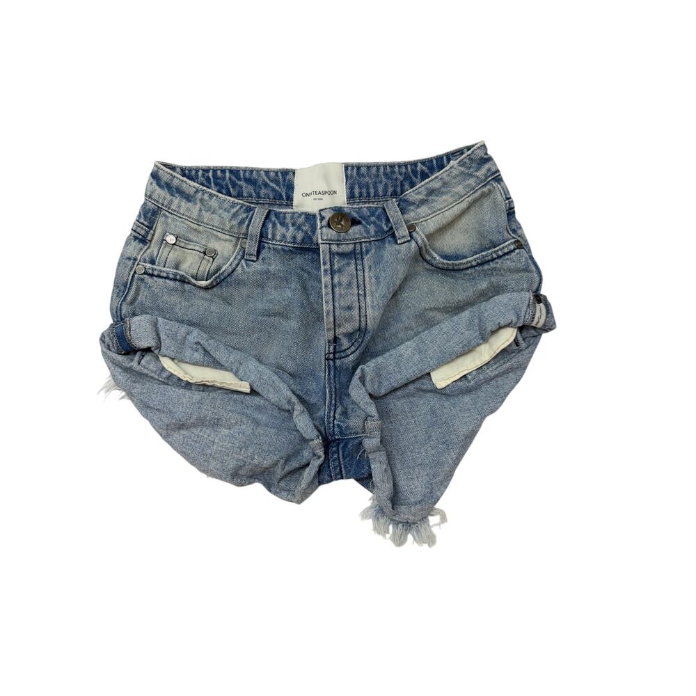 $118 One Teaspoon Bandits Low Waist Denim Shorts 24